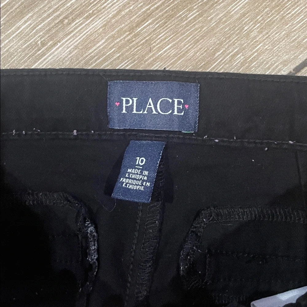 Children’s Place Place Sleek Black Trousers (E)